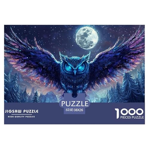 Eule Puzzles 1000 Teile Schwer Puzzle Spielzeug Pädagogisches Spiel Impossible Herausforderungsspielzeug Für Erwachsene Und Kinder in Bewährter 38x26cm/1000pcs Eule Puzzles 1000 Teile Schwer Puzzle Spielzeug Pädagogisches Spiel Impossible Herausforderungsspielzeug Für Erwachsene Und Kinder in Bewährter 38x26cm/1000pcs von CRKATXU