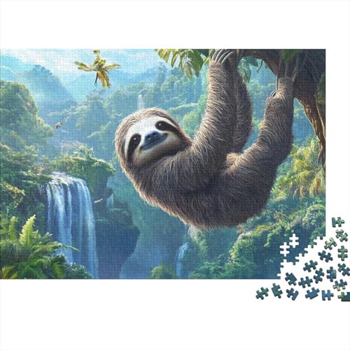 Faulheit Puzzle 1000-teilige Schwer Puzzle Spielzeug Pädagogisches Spiel Impossible Herausforderung Spielzeug Für Erwachsene Und Kinder Ab 12 Jahren 1000pcs (75x50cm) von CRKATXU