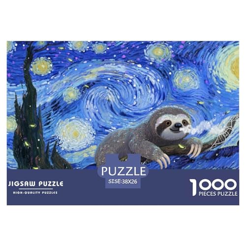 Faulheit Puzzles 1000 Teile Schwer Puzzle Spielzeug Lernspiel Impossible Herausforderung Spielzeug Für Erwachsene Und Kinder in Bewährter 38x26cm/1000pcs von CRKATXU