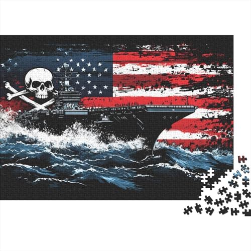 Flugzeuge Carrier Puzzles 1000 Teile Schwer Puzzle Spielzeug Lernspiel Impossible Puzzle Herausforderung Spielzeug Für Erwachsene Und Kinder in Bewährter 1000pcs (75x50cm) von CRKATXU