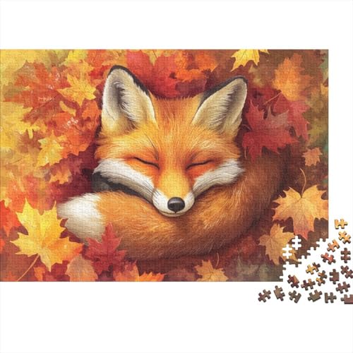 Fox Puzzle 1000 Teile Schwer Puzzle Spielzeug Lernspiel Impossible Herausforderungsspielzeug Für Erwachsene Und Kinder Ab 14 Jahren 1000pcs (75x50cm) von CRKATXU