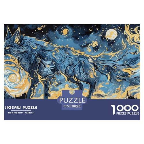 Fox Puzzle 1000 Teile Schwer Puzzle Spielzeug Lernspiel Impossible Herausforderungsspielzeug Für Erwachsene Und Kinder in Bewährter 38x26cm/1000pcs von CRKATXU