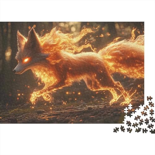Fox Puzzles 1000 Teile Schwer Puzzle Spielzeug Pädagogisches Spiel Impossible Herausforderung Spielzeug Für Erwachsene Und Kinder Ab 12 Jahren 1000pcs (75x50cm) von CRKATXU
