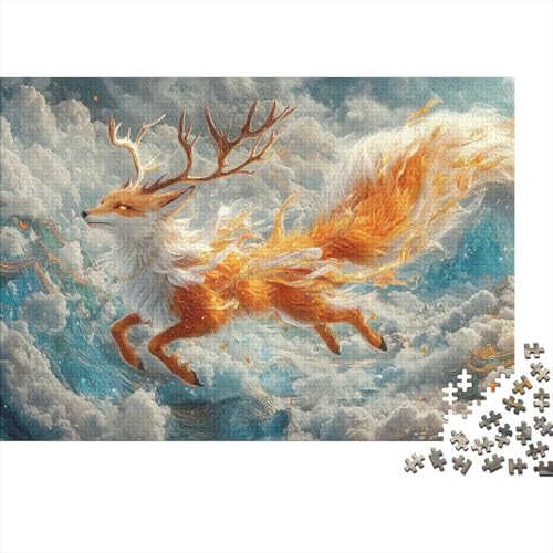 Fox Puzzles 1000 Teile Schwer Puzzle Spielzeug Pädagogisches Spiel Impossible Herausforderungsspielzeug Für Erwachsene Und Kinder Ab 12 Jahren 1000pcs (75x50cm) von CRKATXU