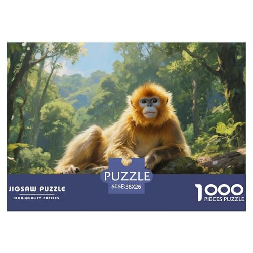 Goldener AFFE Puzzles 1000 Teile Schwer Puzzle Spielzeug Pädagogisches Spiel Impossible Herausforderung Spielzeug Für Erwachsene Und Kinder in Bewährter 38x26cm/1000pcs Goldener AFFE Puzzles 1000 Teile Schwer Puzzle Spielzeug Pädagogisches Spiel Impossible Herausforderung Spielzeug Für Erwachsene Und Kinder in Bewährter 38x26cm/1000pcs von CRKATXU