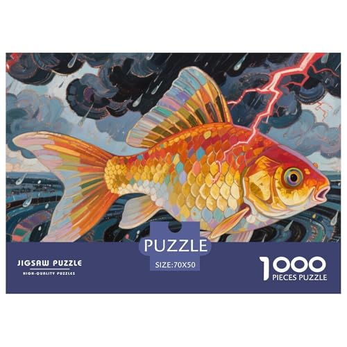 Goldfisch Puzzle 1000 Teile Schwer Puzzle Spielzeug Lernspiel Impossible Herausforderungsspielzeug Für Erwachsene Kinder 70x50cm/1000pcs Goldfisch Puzzle 1000 Teile Schwer Puzzle Spielzeug Lernspiel Impossible Herausforderungsspielzeug Für Erwachsene Kinder 70x50cm/1000pcs von CRKATXU