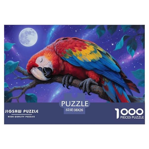 Guacamayo Puzzle 1000 Teile Schwer Puzzle Spielzeug Pädagogisches Spiel Impossible Herausforderungsspielzeug Für Erwachsene Und Kinder Ab 12 Jahren 38x26cm/1000pcs von CRKATXU