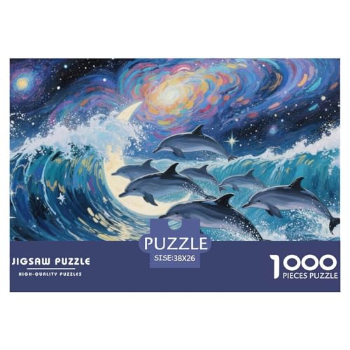 Hai Puzzles 1000 Teile Schwer Puzzle Spielzeug Pädagogisches Spiel Impossible Herausforderung Spielzeug Für Erwachsene Und Kinder in Bewährter 38x26cm/1000pcs von CRKATXU