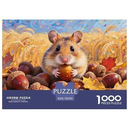Hamster Puzzle 1000-teilige Schwer Puzzle Spielzeug Lernspiel Impossible Herausforderungsspielzeug Für Erwachsene Und Kinder in Bewährter 70x50cm/1000pcs Hamster Puzzle 1000-teilige Schwer Puzzle Spielzeug Lernspiel Impossible Herausforderungsspielzeug Für Erwachsene Und Kinder in Bewährter 70x50cm/1000pcs von CRKATXU