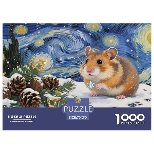 Hamster Puzzle 1000-teilige Schwer Puzzle Spielzeug Pädagogisches Spiel Impossible Herausforderungsspielzeug Für Erwachsene Und Kinder in Bewährter 70x50cm/1000pcs Hamster Puzzle 1000-teilige Schwer Puzzle Spielzeug Pädagogisches Spiel Impossible Herausforderungsspielzeug Für Erwachsene Und Kinder in Bewährter 70x50cm/1000pcs von CRKATXU