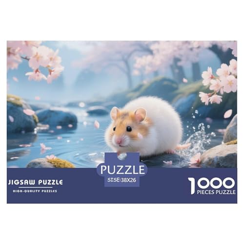 Hamster Puzzles 1000 Teile Schwer Puzzle Spielzeug Pädagogisches Spiel Impossible Herausforderung Spielzeug Für Erwachsene Kinder 38x26cm/1000pcs von CRKATXU