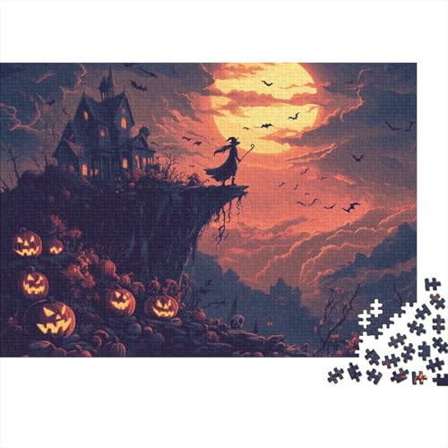 Hexe Puzzles 1000 Teile Schwer Puzzle Spielzeug Lernspiel Impossible Herausforderung Spielzeug Für Erwachsene Und Kinder in Bewährter 1000pcs (75x50cm) von CRKATXU
