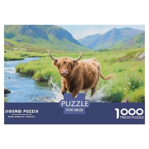 Highland Rinder Puzzle 1000-teilige Schwer Puzzle Spielzeug Lernspiel Impossible Herausforderung Spielzeug Für Erwachsene Kinder 38x26cm/1000pcs Highland Rinder Puzzle 1000-teilige Schwer Puzzle Spielzeug Lernspiel Impossible Herausforderung Spielzeug Für Erwachsene Kinder 38x26cm/1000pcs von CRKATXU