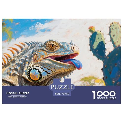 Iguana Puzzle 1000 Teile Schwer Puzzle Spielzeug Pädagogisches Spiel Impossible Herausforderungsspielzeug Für Erwachsene Und Kinder Ab 14 Jahren 70x50cm/1000pcs Iguana Puzzle 1000 Teile Schwer Puzzle Spielzeug Pädagogisches Spiel Impossible Herausforderungsspielzeug Für Erwachsene Und Kinder Ab 14 Jahren 70x50cm/1000pcs von CRKATXU