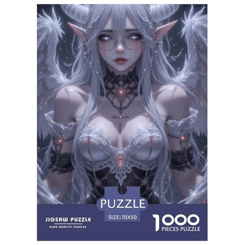 Illusion Puzzle 1000 Teile Schwer Puzzle Spielzeug Lernspiel Impossible Blindend Herausforderungsspielzeug Für Erwachsene Und Kinder Ab 12 Jahren 70x50cm/1000pcs von CRKATXU