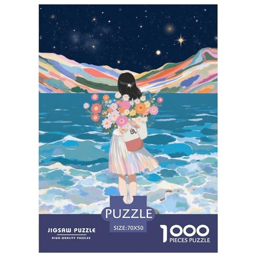 Illusion Puzzle 1000-teilige Schwer Puzzle Spielzeug Pädagogisches Spiel Impossible Blindend Herausforderung Spielzeug Für Erwachsene Und Kinder Ab 12 Jahren 70x50cm/1000pcs von CRKATXU