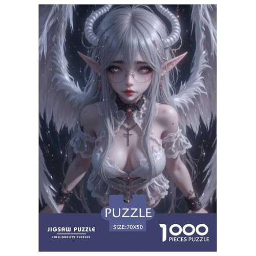 Illusion Puzzle 1000-teilige Schwer Puzzle Spielzeug Pädagogisches Spiel Impossible Blindend Herausforderungsspielzeug Für Erwachsene Kinder 70x50cm/1000pcs von CRKATXU
