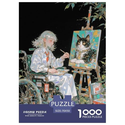 Illusion Puzzles 1000 Teile Schwer Puzzle Spielzeug Lernspiel Impossible Blindend Herausforderungsspielzeug Für Erwachsene Kinder 70x50cm/1000pcs von CRKATXU