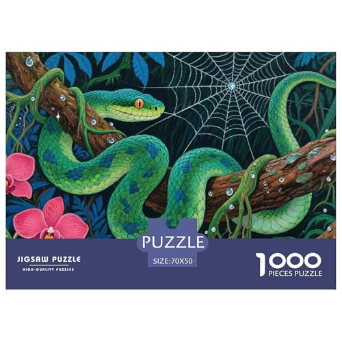Jade Baum Python Puzzle 1000 Teile Schwer Puzzle Spielzeug Pädagogisches Spiel Impossible Herausforderungsspielzeug Für Erwachsene Und Kinder in Bewährter 70x50cm/1000pcs Jade Baum Python Puzzle 1000 Teile Schwer Puzzle Spielzeug Pädagogisches Spiel Impossible Herausforderungsspielzeug Für Erwachsene Und Kinder in Bewährter 70x50cm/1000pcs von CRKATXU