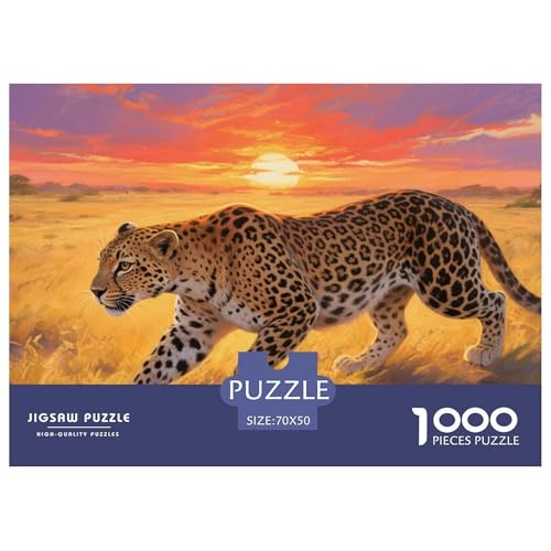 Jaguar Puzzles 1000 Teile Schwer Puzzle Spielzeug Pädagogisches Spiel Impossible Herausforderung Spielzeug Für Erwachsene Und Kinder Ab 12 Jahren 70x50cm/1000pcs von CRKATXU