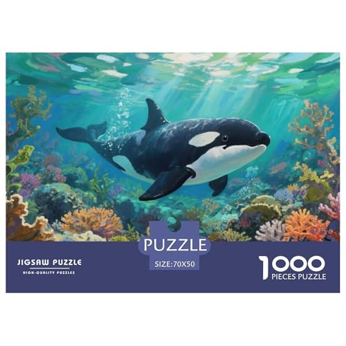 Killerwal Puzzle 1000 Teile Schwer Puzzle Spielzeug Pädagogisches Spiel Impossible Herausforderung Spielzeug Für Erwachsene Und Kinder in Bewährter 70x50cm/1000pcs von CRKATXU