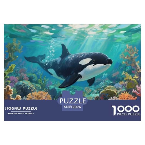 Killerwal Puzzle 1000-teilige Schwer Puzzle Spielzeug Pädagogisches Spiel Impossible Herausforderungsspielzeug Für Erwachsene Und Kinder Ab 14 Jahren 38x26cm/1000pcs von CRKATXU