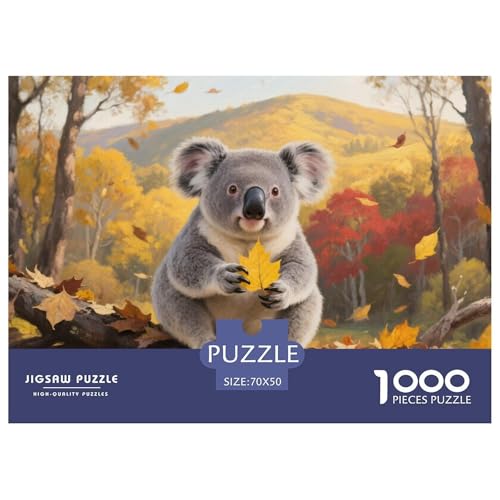 Koala Puzzle 1000 Teile Schwer Puzzle Spielzeug Lernspiel Impossible Herausforderungsspielzeug Für Erwachsene Und Kinder Ab 12 Jahren 70x50cm/1000pcs von CRKATXU