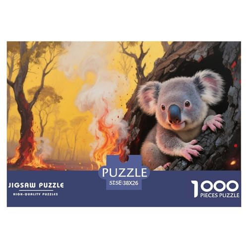 Koala Puzzles 1000 Teile Schwer Puzzle Spielzeug Lernspiel Impossible Herausforderung Spielzeug Für Erwachsene Und Kinder Ab 12 Jahren 38x26cm/1000pcs von CRKATXU