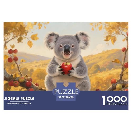 Koala Puzzles 1000 Teile Schwer Puzzle Spielzeug Lernspiel Impossible Herausforderung Spielzeug Für Erwachsene Und Kinder in Bewährter 38x26cm/1000pcs von CRKATXU