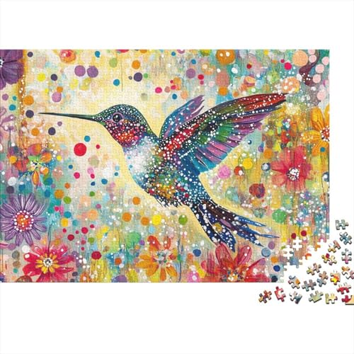 Kolibri Puzzle 1000-teilige Schwer Puzzle Spielzeug Lernspiel Impossible Herausforderungsspielzeug Für Erwachsene Und Kinder in Bewährter 1000pcs (75x50cm) von CRKATXU