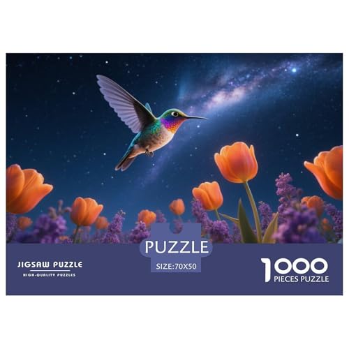 Kolibri Puzzles 1000 Teile Schwer Puzzle Spielzeug Pädagogisches Spiel Impossible Herausforderung Spielzeug Für Erwachsene Und Kinder Ab 14 Jahren 70x50cm/1000pcs von CRKATXU
