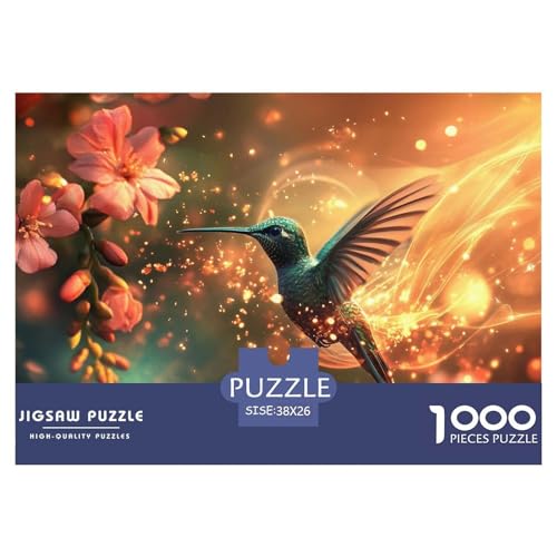 Kolibri Puzzles 1000-teilige Schwer Puzzle Spielzeug Lernspiel Impossible Herausforderungsspielzeug Für Erwachsene Und Kinder in Bewährter 38x26cm/1000pcs von CRKATXU