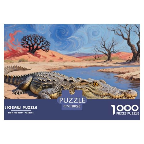 Krokodil Puzzle 1000 Teile Schwer Puzzle Spielzeug Pädagogisches Spiel Impossible Herausforderung Spielzeug Für Erwachsene Und Kinder Ab 14 Jahren 38x26cm/1000pcs Krokodil Puzzle 1000 Teile Schwer Puzzle Spielzeug Pädagogisches Spiel Impossible Herausforderung Spielzeug Für Erwachsene Und Kinder Ab 14 Jahren 38x26cm/1000pcs von CRKATXU