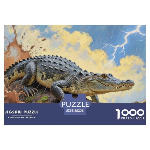 Krokodil Puzzles 1000 Teile Schwer Puzzle Spielzeug Lernspiel Impossible Herausforderung Spielzeug Für Erwachsene Und Kinder Ab 12 Jahren 38x26cm/1000pcs Krokodil Puzzles 1000 Teile Schwer Puzzle Spielzeug Lernspiel Impossible Herausforderung Spielzeug Für Erwachsene Und Kinder Ab 12 Jahren 38x26cm/1000pcs von CRKATXU
