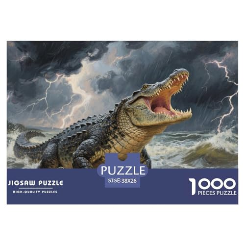 Krokodil Puzzles 1000 Teile Schwer Puzzle Spielzeug Pädagogisches Spiel Impossible Herausforderung Spielzeug Für Erwachsene Und Kinder Ab 14 Jahren 38x26cm/1000pcs Krokodil Puzzles 1000 Teile Schwer Puzzle Spielzeug Pädagogisches Spiel Impossible Herausforderung Spielzeug Für Erwachsene Und Kinder Ab 14 Jahren 38x26cm/1000pcs von CRKATXU