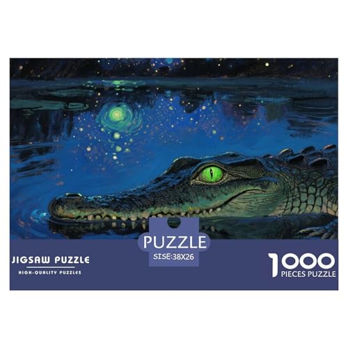 Krokodil Puzzles 1000 Teile Schwer Puzzle Spielzeug Pädagogisches Spiel Impossible Herausforderungsspielzeug Für Erwachsene Und Kinder Ab 12 Jahren 38x26cm/1000pcs Krokodil Puzzles 1000 Teile Schwer Puzzle Spielzeug Pädagogisches Spiel Impossible Herausforderungsspielzeug Für Erwachsene Und Kinder Ab 12 Jahren 38x26cm/1000pcs von CRKATXU