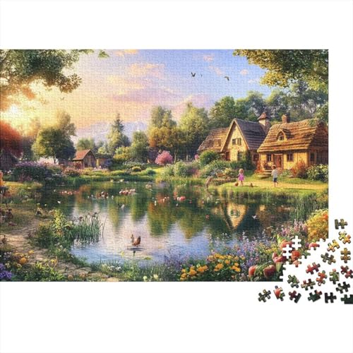Landschaft Puzzle 1000-teilige Schwer Puzzle Spielzeug Lernspiel Impossible Wildlife Herausforderungsspielzeug Für Erwachsene Und Kinder in Bewährter 1000pcs (75x50cm) von CRKATXU