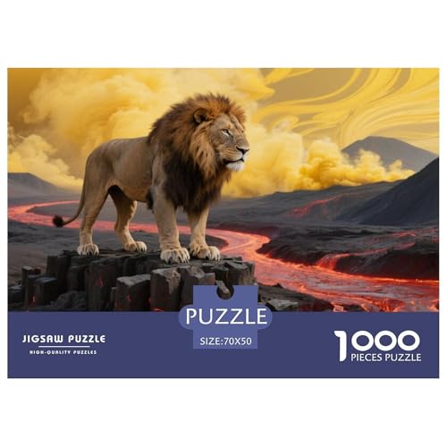 Löwen Puzzles 1000 Teile Schwer Puzzle Spielzeug Lernspiel Impossible Herausforderungsspielzeug Für Erwachsene Und Kinder Ab 12 Jahren 70x50cm/1000pcs Löwen Puzzles 1000 Teile Schwer Puzzle Spielzeug Lernspiel Impossible Herausforderungsspielzeug Für Erwachsene Und Kinder Ab 12 Jahren 70x50cm/1000pcs von CRKATXU