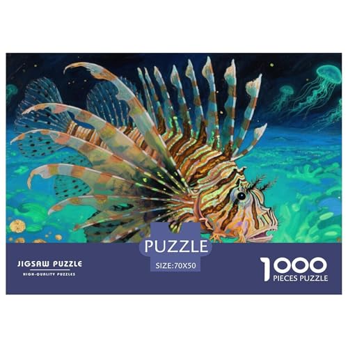 LöwenFish Puzzle 1000-teilige Schwer Puzzle Spielzeug Lernspiel Impossible Herausforderung Spielzeug Für Erwachsene Und Kinder Ab 14 Jahren 70x50cm/1000pcs von CRKATXU
