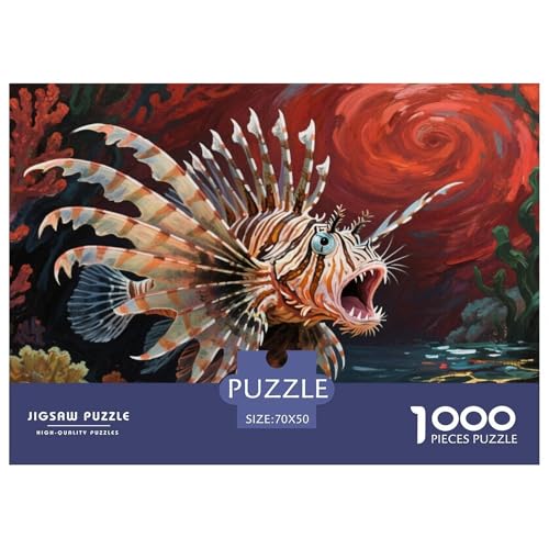 LöwenFish Puzzle 1000-teilige Schwer Puzzle Spielzeug Pädagogisches Spiel Impossible Herausforderungsspielzeug Für Erwachsene Und Kinder Ab 12 Jahren 70x50cm/1000pcs von CRKATXU