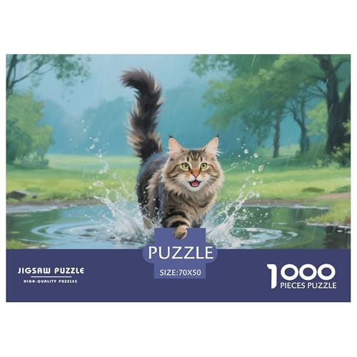 Maine Coon Puzzle 1000-teilige Schwer Puzzle Spielzeug Lernspiel Impossible Herausforderungsspielzeug Für Erwachsene Und Kinder Ab 14 Jahren 70x50cm/1000pcs Maine Coon Puzzle 1000-teilige Schwer Puzzle Spielzeug Lernspiel Impossible Herausforderungsspielzeug Für Erwachsene Und Kinder Ab 14 Jahren 70x50cm/1000pcs von CRKATXU