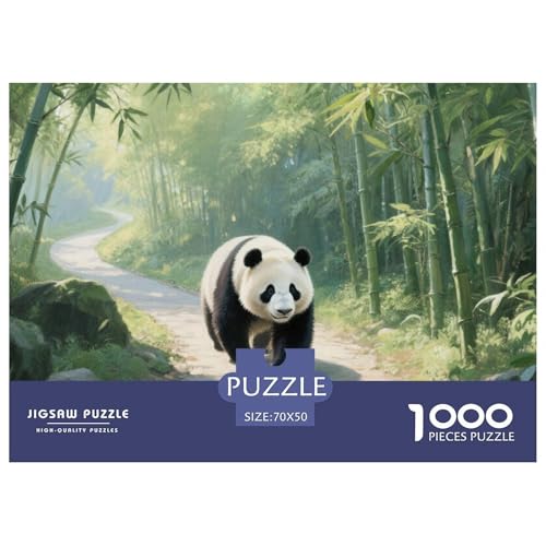 Panda Puzzles 1000 Teile Schwer Puzzle Spielzeug Lernspiel Impossible Herausforderung Spielzeug Für Erwachsene Und Kinder Ab 12 Jahren 70x50cm/1000pcs von CRKATXU
