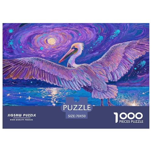 Pelikan Puzzle 1000 Teile Schwer Puzzle Spielzeug Lernspiel Impossible Herausforderungsspielzeug Für Erwachsene Und Kinder in Bewährter 70x50cm/1000pcs von CRKATXU