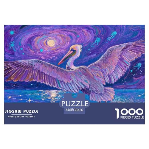 Pelikan Puzzle 1000-teilige Schwer Puzzle Spielzeug Pädagogisches Spiel Impossible Herausforderungsspielzeug Für Erwachsene Und Kinder in Bewährter 38x26cm/1000pcs von CRKATXU