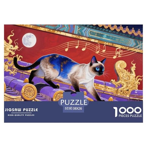 Persian Katze Puzzles 1000 Teile Schwer Puzzle Spielzeug Lernspiel Impossible Herausforderung Spielzeug Für Erwachsene Und Kinder Ab 14 Jahren 38x26cm/1000pcs von CRKATXU