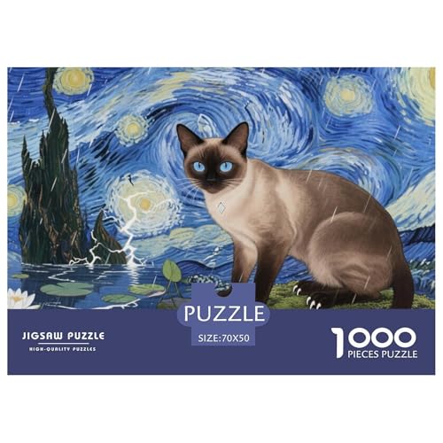 Persian Katze Puzzles 1000 Teile Schwer Puzzle Spielzeug Lernspiel Impossible Herausforderung Spielzeug Für Erwachsene Und Kinder in Bewährter 70x50cm/1000pcs von CRKATXU
