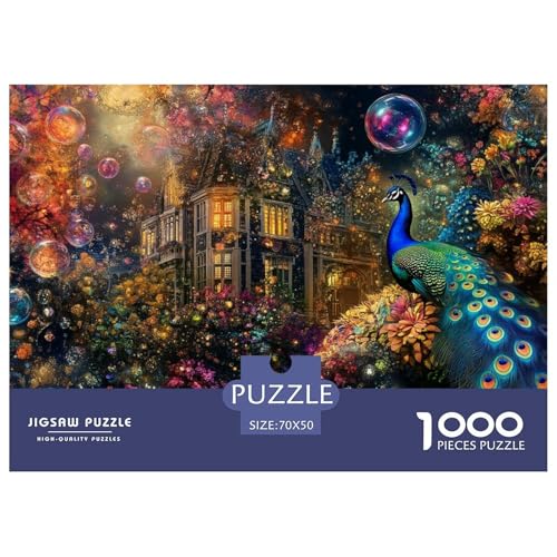 Pfauen Puzzle 1000 Teile Schwer Puzzle Spielzeug Pädagogisches Spiel Impossible Herausforderung Spielzeug Für Erwachsene Kinder 70x50cm/1000pcs Pfauen Puzzle 1000 Teile Schwer Puzzle Spielzeug Pädagogisches Spiel Impossible Herausforderung Spielzeug Für Erwachsene Kinder 70x50cm/1000pcs von CRKATXU