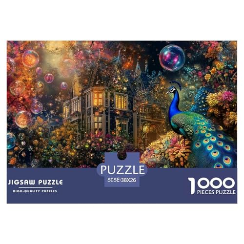 Pfauen Puzzles 1000 Teile Schwer Puzzle Spielzeug Pädagogisches Spiel Impossible Herausforderung Spielzeug Für Erwachsene Und Kinder Ab 14 Jahren 38x26cm/1000pcs Pfauen Puzzles 1000 Teile Schwer Puzzle Spielzeug Pädagogisches Spiel Impossible Herausforderung Spielzeug Für Erwachsene Und Kinder Ab 14 Jahren 38x26cm/1000pcs von CRKATXU