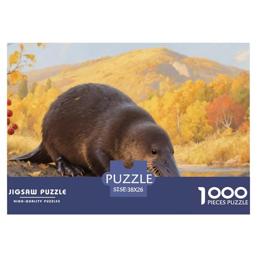 Platypus Puzzle 1000-teilige Schwer Puzzle Spielzeug Lernspiel Impossible Herausforderungsspielzeug Für Erwachsene Und Kinder Ab 14 Jahren 38x26cm/1000pcs von CRKATXU