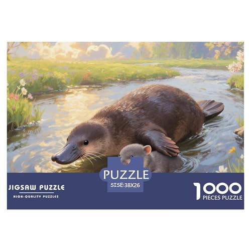 Platypus Puzzles 1000 Teile Schwer Puzzle Spielzeug Lernspiel Impossible Herausforderungsspielzeug Für Erwachsene Und Kinder in Bewährter 38x26cm/1000pcs von CRKATXU